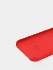 Красный силиконовый чехол iPhone X / iPhone XS, Silicone Case, с открытым низом