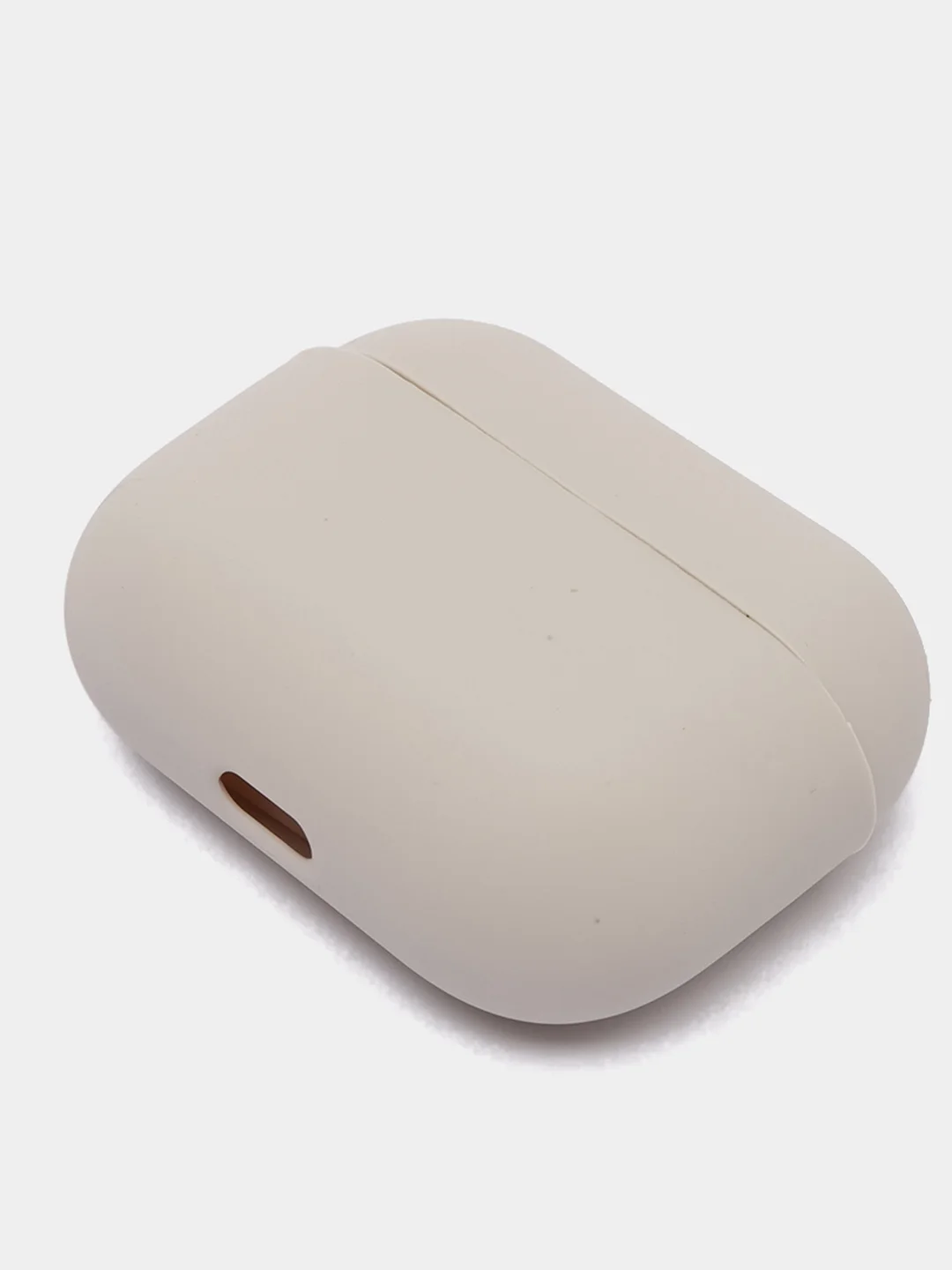 Бежевый чехол для наушников AirPods Pro, однотонный