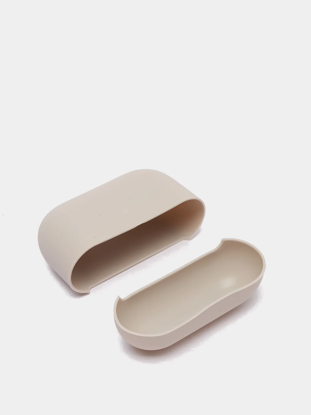 Бежевый чехол для наушников AirPods Pro, однотонный