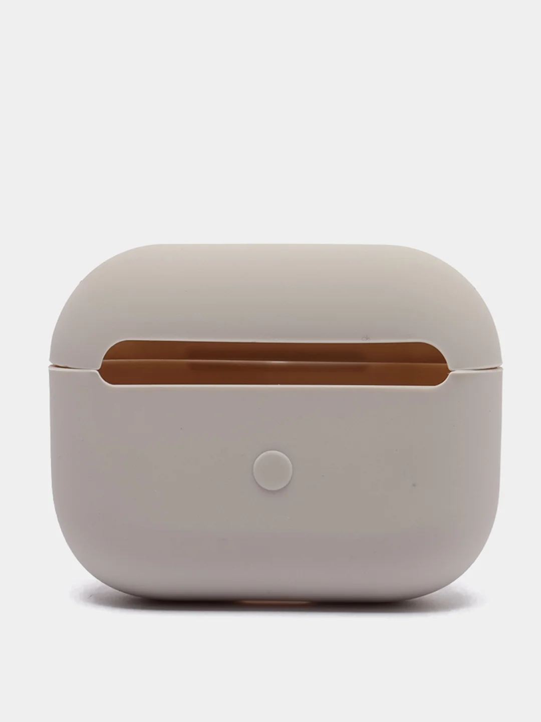 Бежевый чехол для наушников AirPods Pro, однотонный