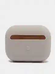 Бежевый чехол для наушников AirPods Pro, однотонный