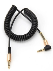 Кабель AUX Audio Cable STiX витой, угловой, резиновый, 1 метр