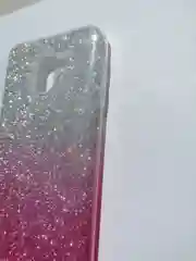 Силиконовый, градиент с блестками, чехол Samsung J6 18