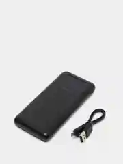 Черный повербанк 10000 mAh, 2 USB, Hoco J81 Power Bank