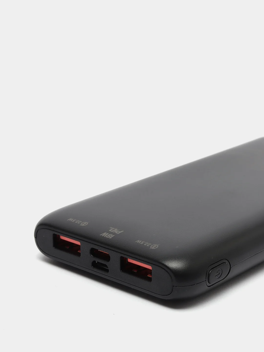Черный повербанк 10000 mAh, 2 USB, Hoco J81 Power Bank