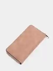 Розовый кошелёк женский, на молнии, с ремешком на руку