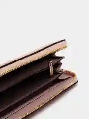 Розовый кошелёк женский, на молнии, с ремешком на руку