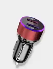 Автомобильное зарядное устройство, 2USB, QC3 (быстрая зарядка) и 2,4А