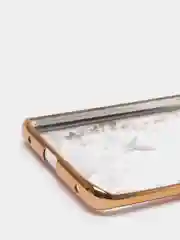 Золотой чехол Huawei Mate 20 Pro, Хуавей Мат 20 Про, прозрачный силиконовый со стразами