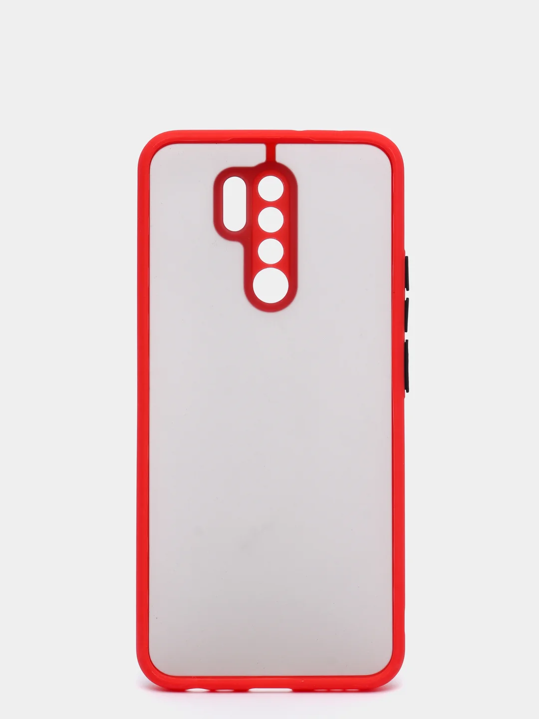 Красный чехол для Xiaomi Redmi 9 матовый пластиковый Ксяоми редми