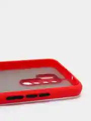 Красный чехол для Xiaomi Redmi 9 матовый пластиковый Ксяоми редми