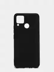 Черный чехол Realme C15 Реалми С15 черный силиконовый