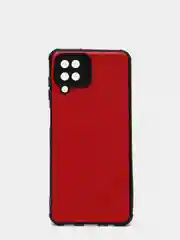 Черный чехол Samsung Galaxy A12 / M12, Самсунг Галакси А12, М12 черный силиконовый, имитация кожи