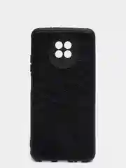 Чехол Xiaomi Redmi Note 9T, Redmi Note 9 5G, Нот 9Т, 9 5G черный силиконовый имитация кожи