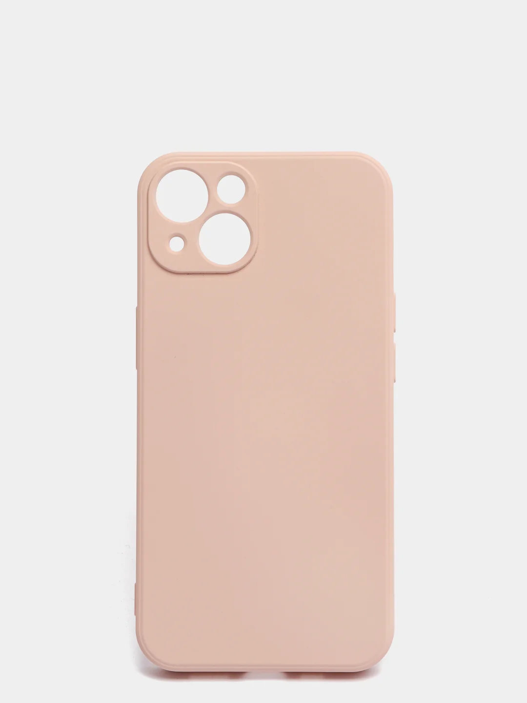 Бежевый силиконовый чехол с шёлковым покрытием для iPhone 13 Mini, 13 Pro Max