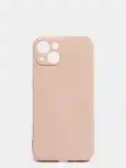 Бежевый силиконовый чехол с шёлковым покрытием для iPhone 13 Mini, 13 Pro Max