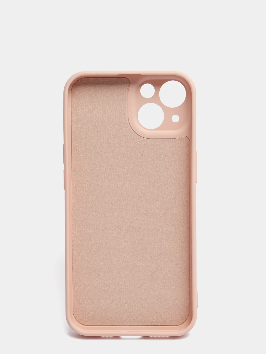 Бежевый силиконовый чехол с шёлковым покрытием для iPhone 13 Mini, 13 Pro Max