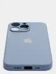 Мятный чехол силиконовый с матовой стеклянной панелью для iPhone 11, 12, 13, 13 Pro, 13 Pro Max