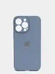 Мятный чехол силиконовый с матовой стеклянной панелью для iPhone 11, 12, 13, 13 Pro, 13 Pro Max