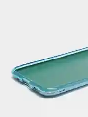 Голубой чехол Samsung Galaxy A11 / M11, Галакси А11 / М11  блестящий сияющий с защитой камеры