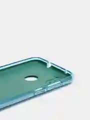 Голубой чехол Samsung Galaxy A11 / M11, Галакси А11 / М11  блестящий сияющий с защитой камеры