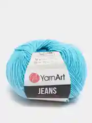 Лазурный пряжа YarnArt Jeans, 50 г, 160 м