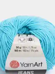 Лазурный пряжа YarnArt Jeans, 50 г, 160 м