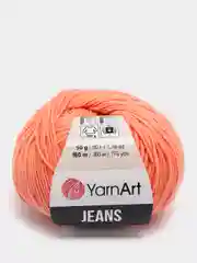 Кораллово-розовый пряжа YarnArt Jeans, 50 г, 160 м