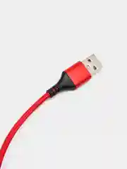 Красный кабель для зарядки Android и Apple iPhone BOROFONE BX54 (1m, Micro-USB/Type-C/Lightning)