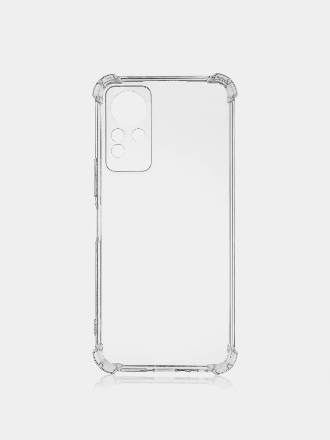 Прозрачный противоударный чехол для Infinix Note 11 силиконовый BROSCORP прозрачный, усиленные углы