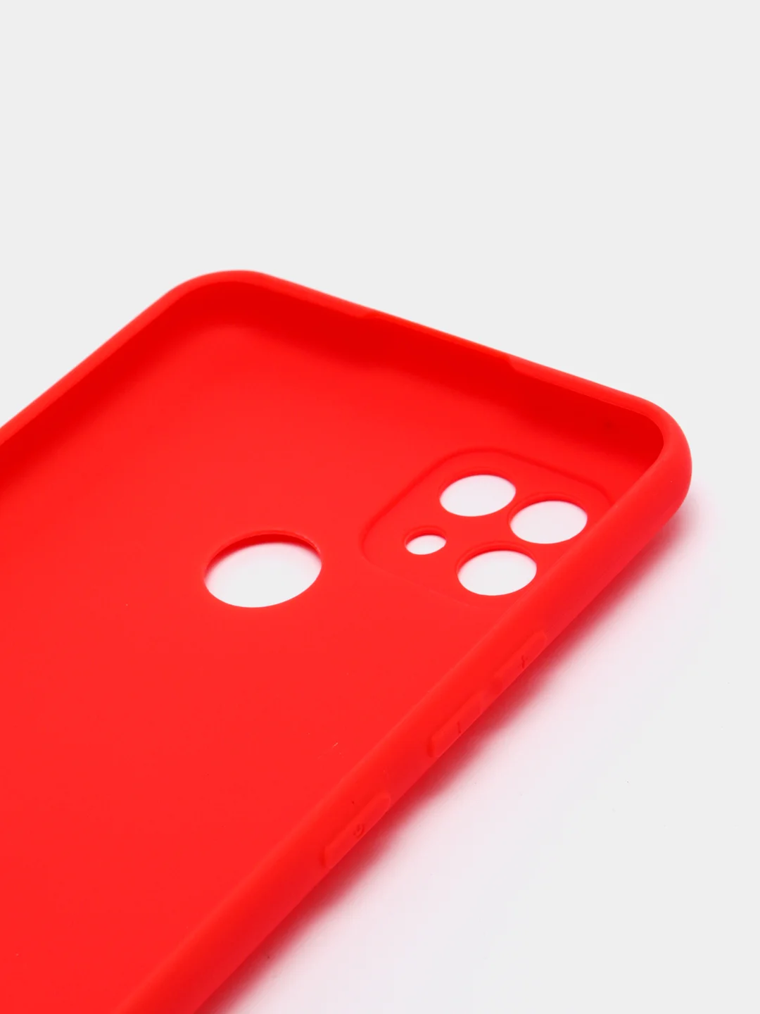 Красный чехол силиконовый для Realme C21 матовый