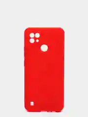 Красный чехол силиконовый для Realme C21 матовый