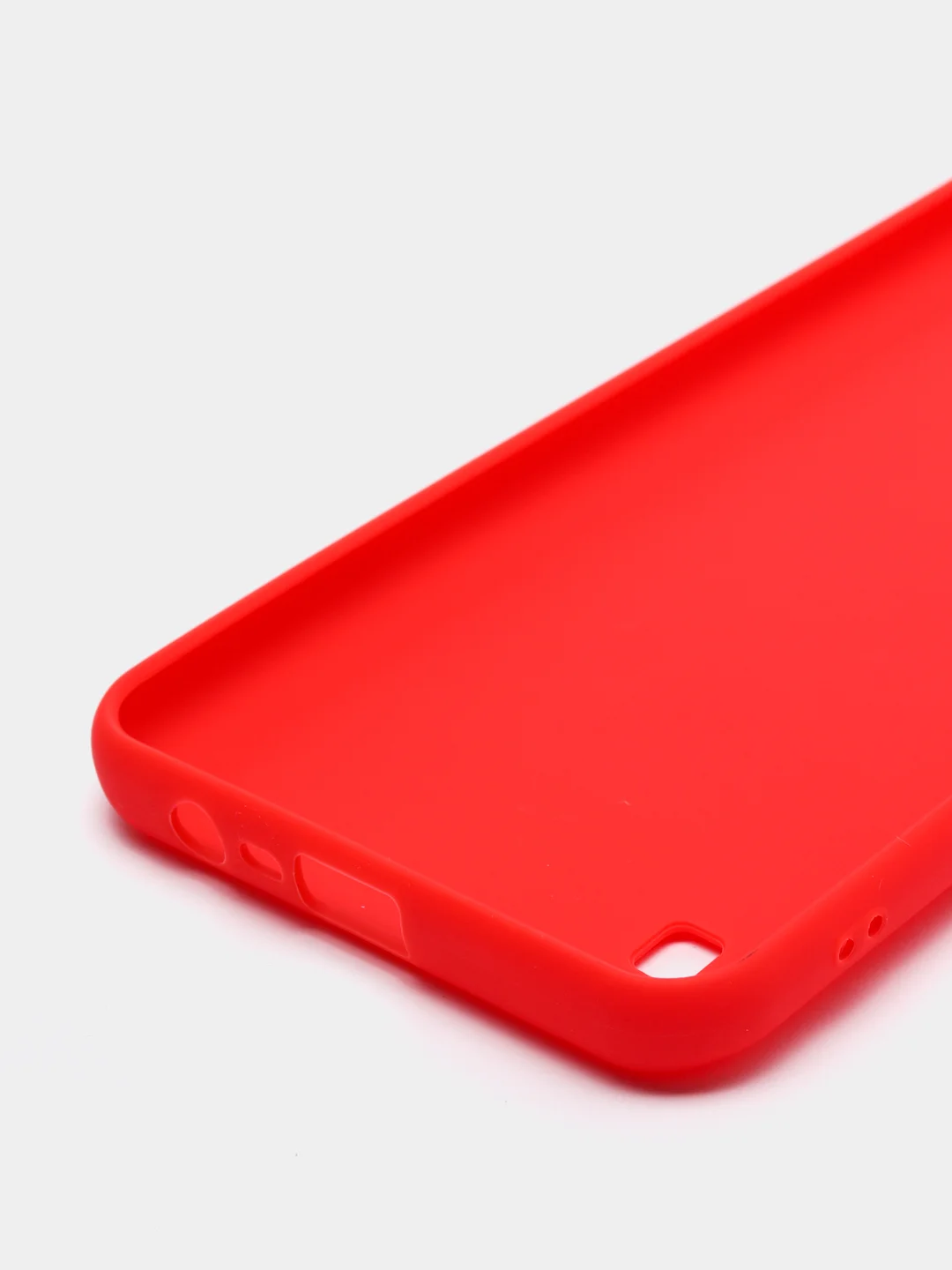 Красный чехол силиконовый для Realme C21 матовый