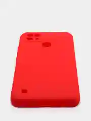 Красный чехол силиконовый для Realme C21 матовый
