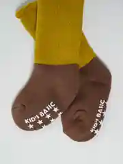 Желтый детские махровые удлиненные носки