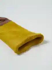 Желтый детские махровые удлиненные носки