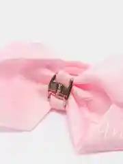 Розовый резинки для волос, бант, 2 штуки