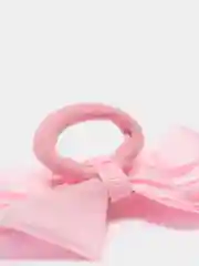 Розовый резинки для волос, бант, 2 штуки