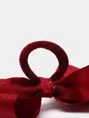 Бордовый резинки для волос, бант, 2 штуки