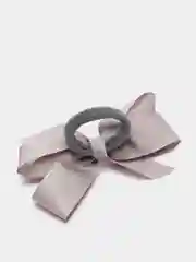 Серый резинки для волос, бант, 2 штуки