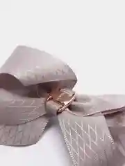 Серый резинки для волос, бант, 2 штуки