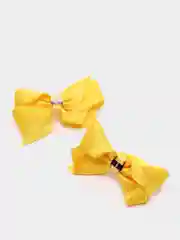 Желтый резинки для волос, бант, 2 штуки