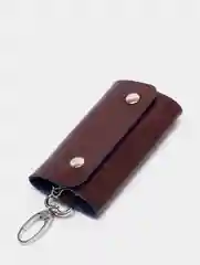 Коричневый ключница из экокожи 9,5х6 см