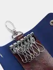 Коричневый ключница из экокожи 9,5х6 см