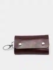 Коричневый ключница из экокожи 9,5х6 см