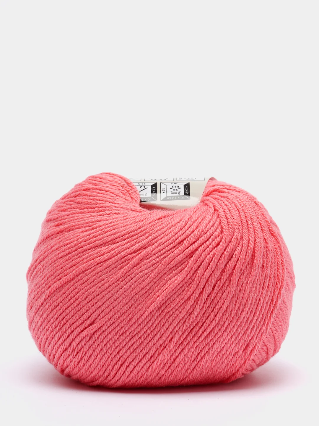 Коралловый меланж пряжа YarnArt Baby Cotton, 50% хлопок, 50% акрил, 50 г, 165 м