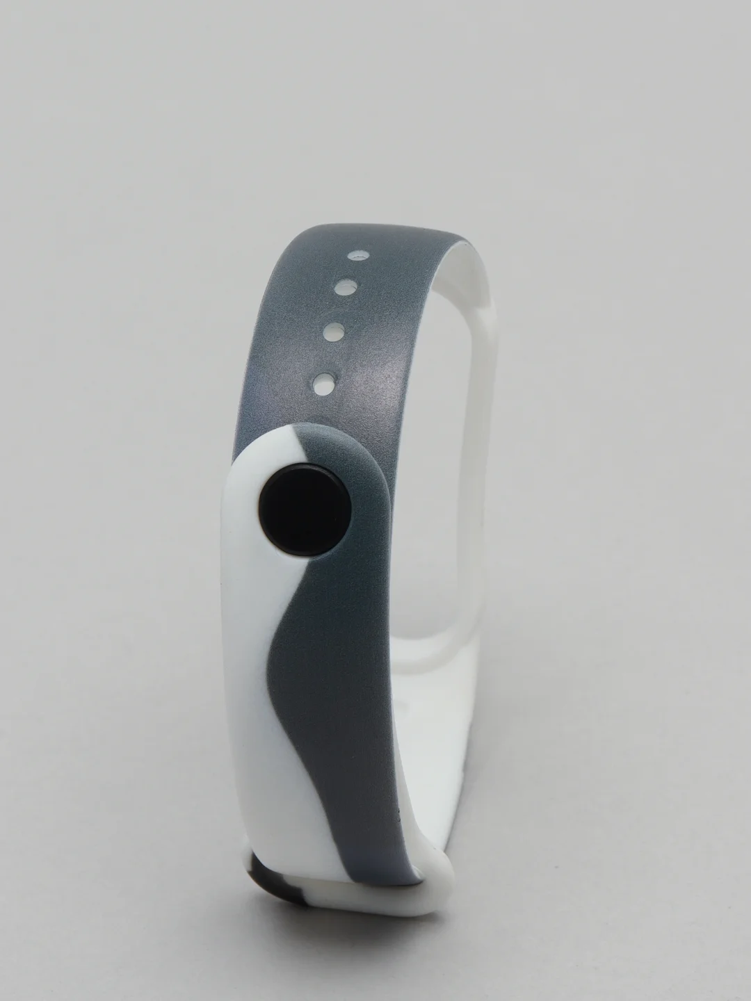 Черный ремешок для Xiaomi Mi Band 3, 4, 5, 6 силиконовый