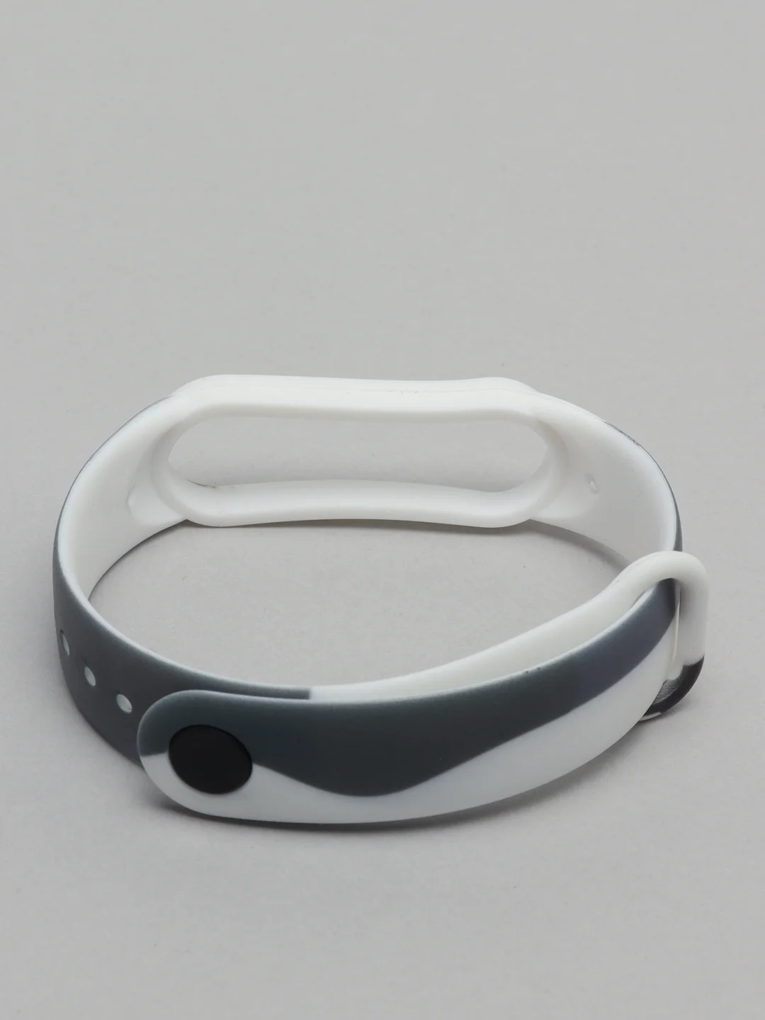 Черный ремешок для Xiaomi Mi Band 3, 4, 5, 6 силиконовый