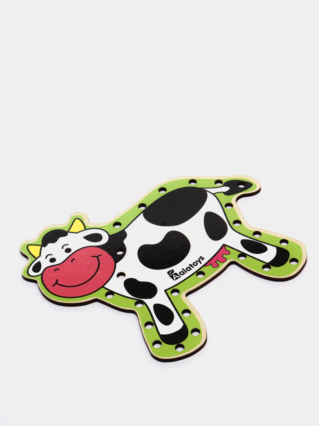 Деревянная игрушка Шнуровка "Корова"