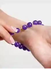 Лавандовый браслет из натуральных камней